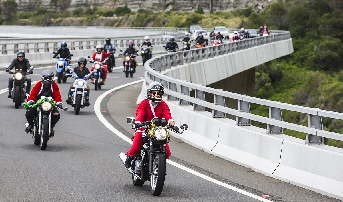 City Coast Motorcycles presents The Litas Wollongong Santa Ride