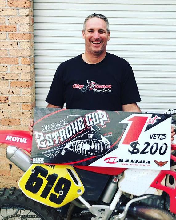 Well done to our MX Team’s Jake Nugent, taking 5th place in the 500cc class and first vet rider in the 2018 Mt Kembla Two Stroke Cup.